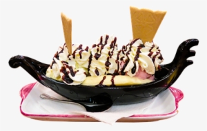 Eat Ice Cream Gondola Dessert Isolated Swe #1123471