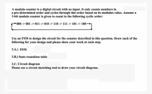 A Modulo Counter Is A Digital Circuit With No Input - Counter #1123877