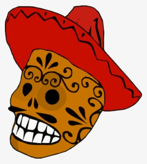 Clipart Skull Borders - Mexican Clipart The Day Of The Dead #1124155