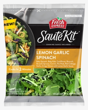 Lemon Garlic Spinach Sauté Kit - Fresh Express Saute Kit #1124291