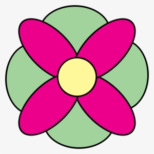 This Free Icons Png Design Of 4 Petal Flower Doodle #1124509