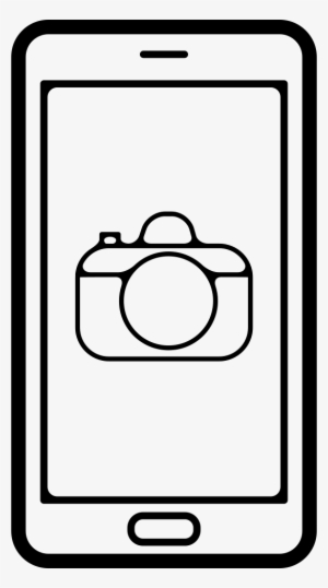 Camera Sign On Mobile Phone Screen Comments - Mobile Phone #1124740