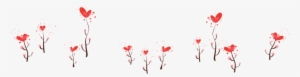 Border Flower Line Divider Doodle Heart - Transparent Doodle Divider Png #1124765