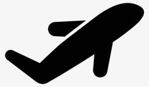 Airplane Filled Silhouette - Icon #1124842