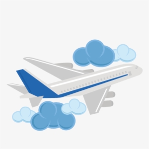 Airplane Svg Cute Clipart, Clipart Images, Silhouette - Airplane Clouds ...