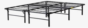 Bi-fold Metal Bed Frame - Intellibase Bi-fold Platform Bed Frame Queen, Black #1125728