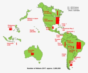 Nikkeijin En180710 - North America Map Vector #1126157