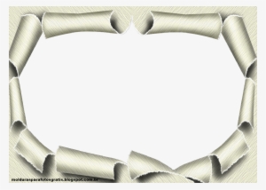 Moldura Para Fotos Papel Rasgado - Picture Frame #1126683
