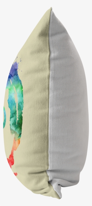 Watercolor Om Pillow - Throw Pillow #1126813