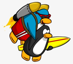 Catchin' Waves Jet Pack Surfer Carry - Club Penguin Jet Pack Surfer #1127078