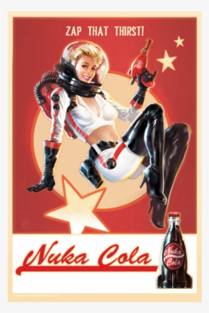 Fallout 4 Metal Sign Nuka Cola Pin-up Vintage - Fallout 4 Nukacola #1127234