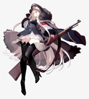1girl Albino Armband Belt Black Boots Black Legwear - Girls Frontline German Weapons #1127829