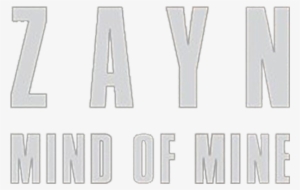 Mind Of Mine Album Cover - Zayn Mind Of Mine Png #1127982