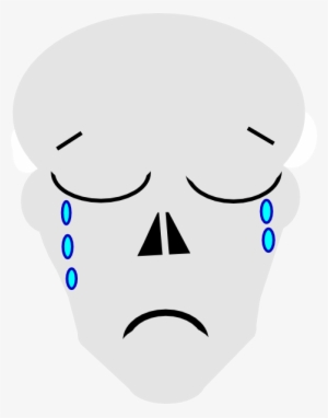 This Free Clipart Png Design Of Gray Sad Clipart Has #1128328
