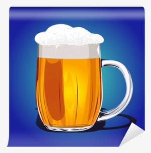 Mug Fresh Beer Vector Illustration Wall Mural • Pixers® - Illustration #1129125