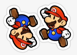 Mario Bros Stickers Sweet Super 2 Sticker And T Shirts - Paper Mario #1129265