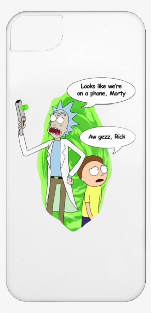Rick And Morty Looks Like We're On A Phone - Rick And Morty Shirts Women #1129452