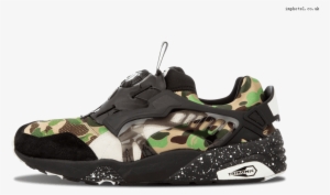 Disc Blaze X Bape Camo Green - Puma Disc Blaze X Bape 7 Shoes Camo Green 358846 01 #1129963