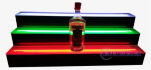 Led 3 Tier Liquor Bottle Shelf Display Glorifier - Diy Light Up Bar Shelf #1131249