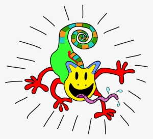 Png Chameleon Clipart Rainbow - Illustration #1131881