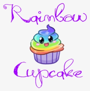 Cartoon Rainbow Cupcakes - Cupcake #1131906