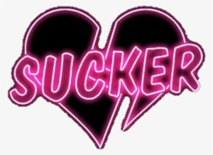 Sucker Heart Brokenheart Heartbroken Neon - Neon Broken Heart Png #1132200