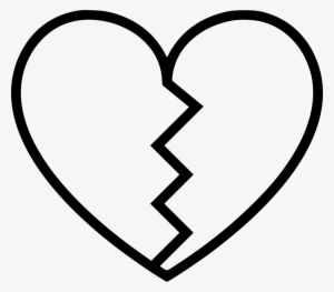 Heart Broken - - Broken Heart Black And White #1132232