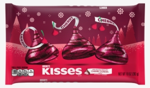 Milk Chocolates Filled With Cherry Cordial Crème - Valentines Hershey Kisses Cherry #1132379