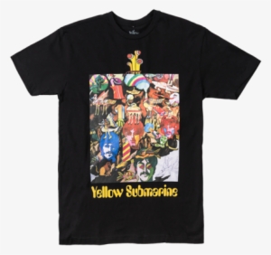 Yellow Submarine 50th Anniversary Black T-shirt - Yellow Submarine Canvas Art - (24 X 36) #1132806