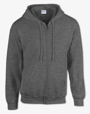 View - Gildan Zip Hoodie Dark Heather #1133131