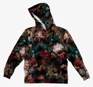 Winter Floral Hoodie - Paulus Theodorus Van Brussel #1133138