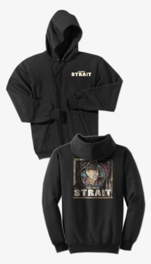 George Strait Black Pullover Hoodie- Cold Beer Conversation #1133163