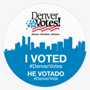 7 Nov - Denver I Voted Sticker - Free Transparent PNG Download - PNGkey