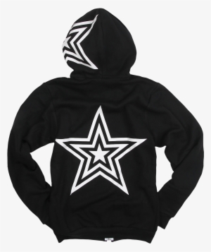 Select One - - Black And White Star Hoodie #1134089