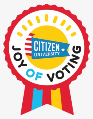 In Partnership With Citizen University's Joy Of Voting - Bass Fish Badge Logo #1134225