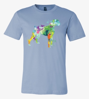Watercolor Love Dog Paint - Dog Shirts Wanna Stay Home Hang Out 3001c Bella + Canvas #1135013