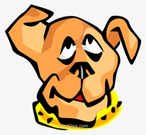 Dog Face Royalty Free Vector Clip Art Illustration - Dog #1135139