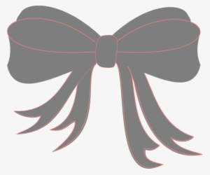 How To Set Use Gray Ribbon Bow Clipart #1135286