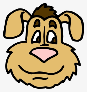 Clip Art Dog Face - Dog Head Coloring #1135315