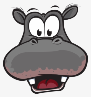 Dog Face Clipart Png - Cartoon Hippo Open Mouth #1135399
