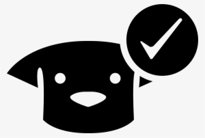 Dog Face With Verification Mark Comments - Add Dog Icon #1135469