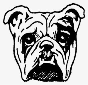 Bull Dog Face Rubber Stamp - Dog Stamps #1135492