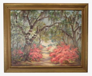 Savannah Garden Scene With Spanish Moss #1135846
