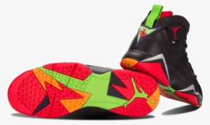Air Jordan 7 Marvin The Martian - Marvin The Martian Jordans Png #1136290