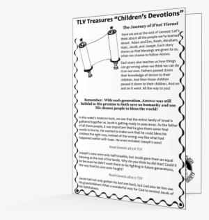 The Tlv Treasures Children's Devotions Encourages The - Monochrome #1136313