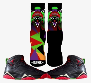 Marvin The Martian 7 Custom Socks #1136753