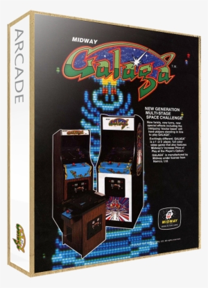 Galaga - Box - 3d - Old Arcade Machine Poster #1136943