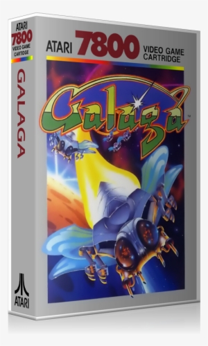 Atari 7800 Galaga Game Cover To Fit A Ugc Style Replacement - Galaga [atari, 7800] #1136966