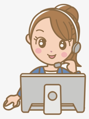 This Free Icons Png Design Of Female Call Centre Worker #1137264