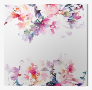 Floral Watercolor Background - Fond D Écran Champetre #1137300